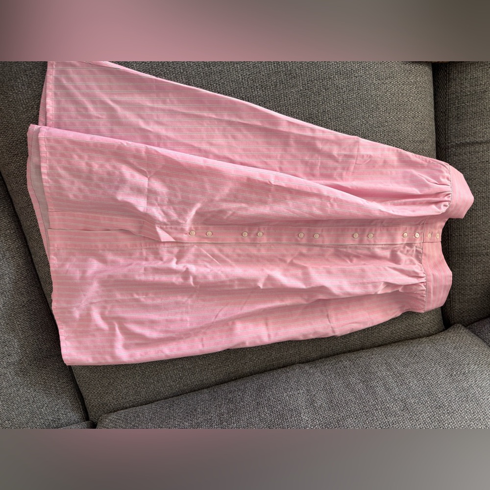 Balzac Paris NWOT Pink Striped Midi Skirt - Picture 2 of 5